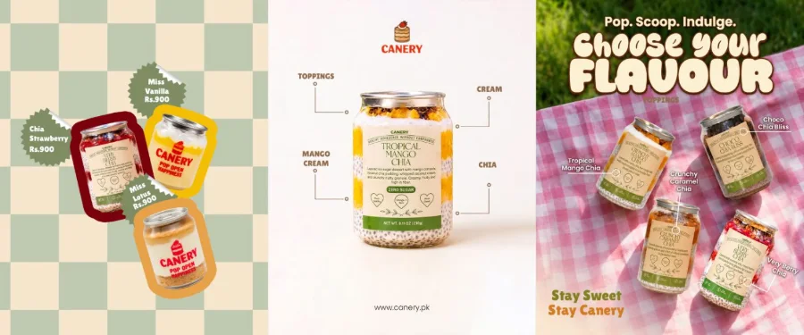 Canery feed grid — choose your flavour